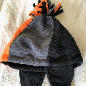 Old Navy Toddler fleece beanie BlackOrange Grey